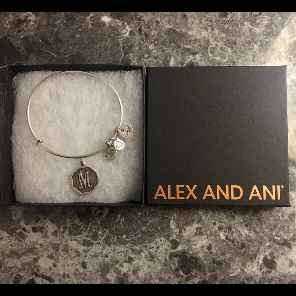 Alex and Ani: Initial M Charm Bangle *RETIRED*